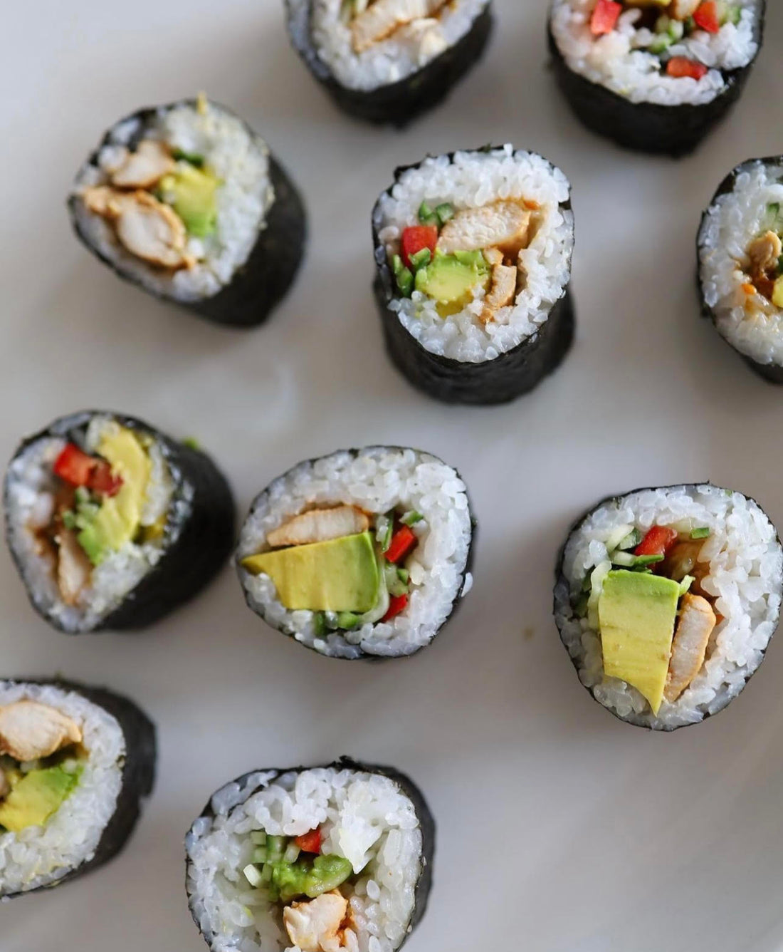 Homemade Satay Chicken Sushi