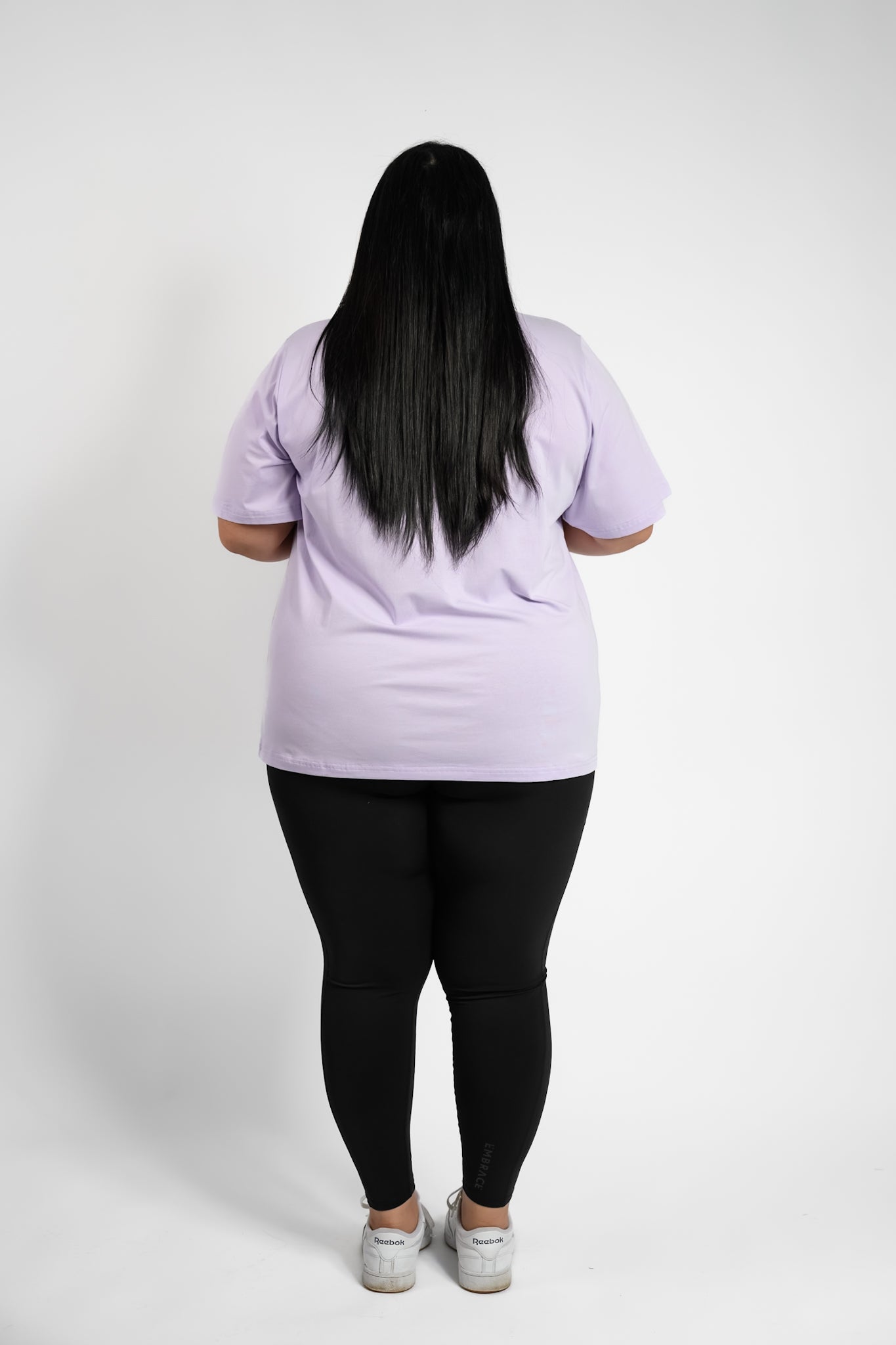 LuxeFit Oversize Tee - Lilac
