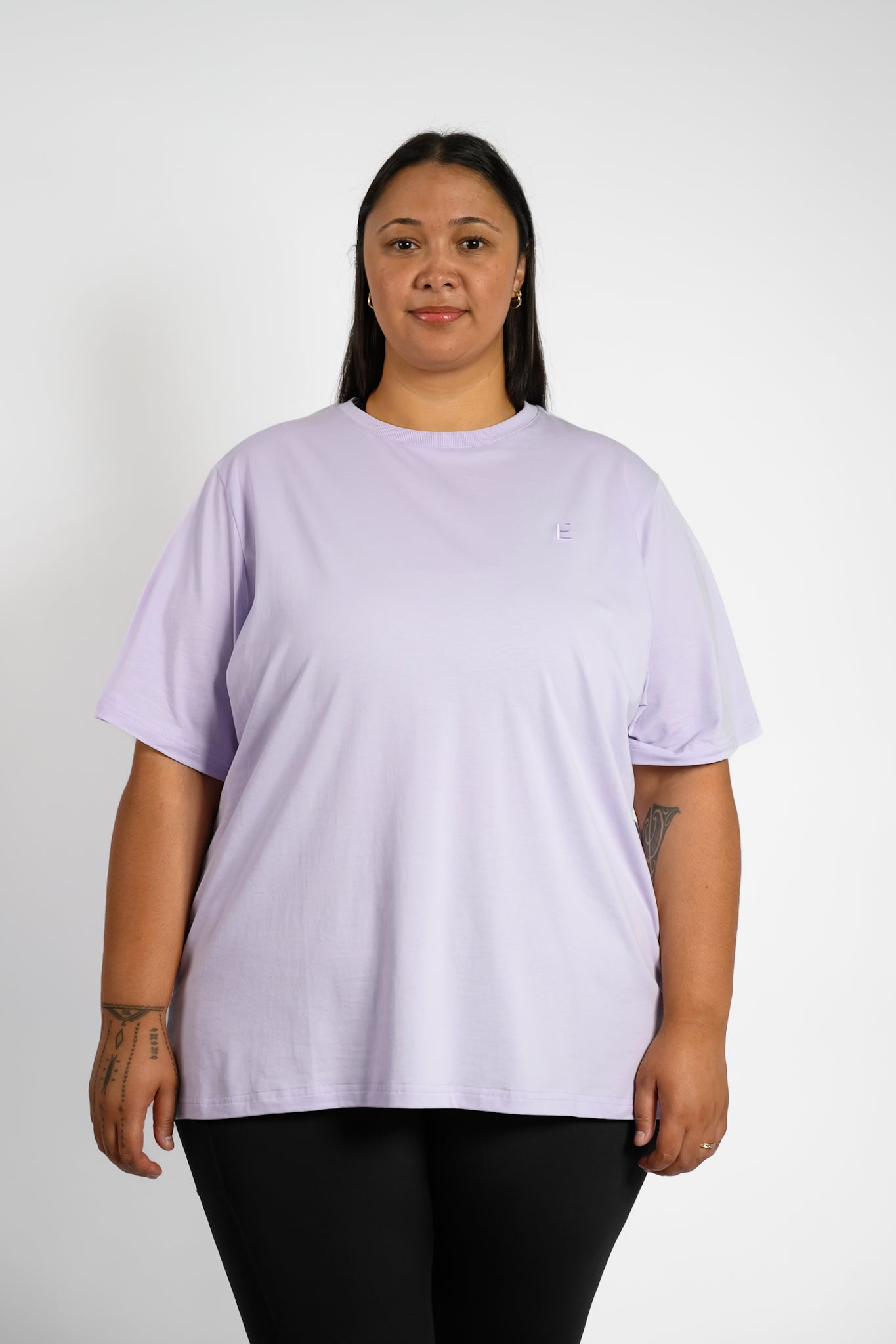 LuxeFit Oversize Tee - Lilac