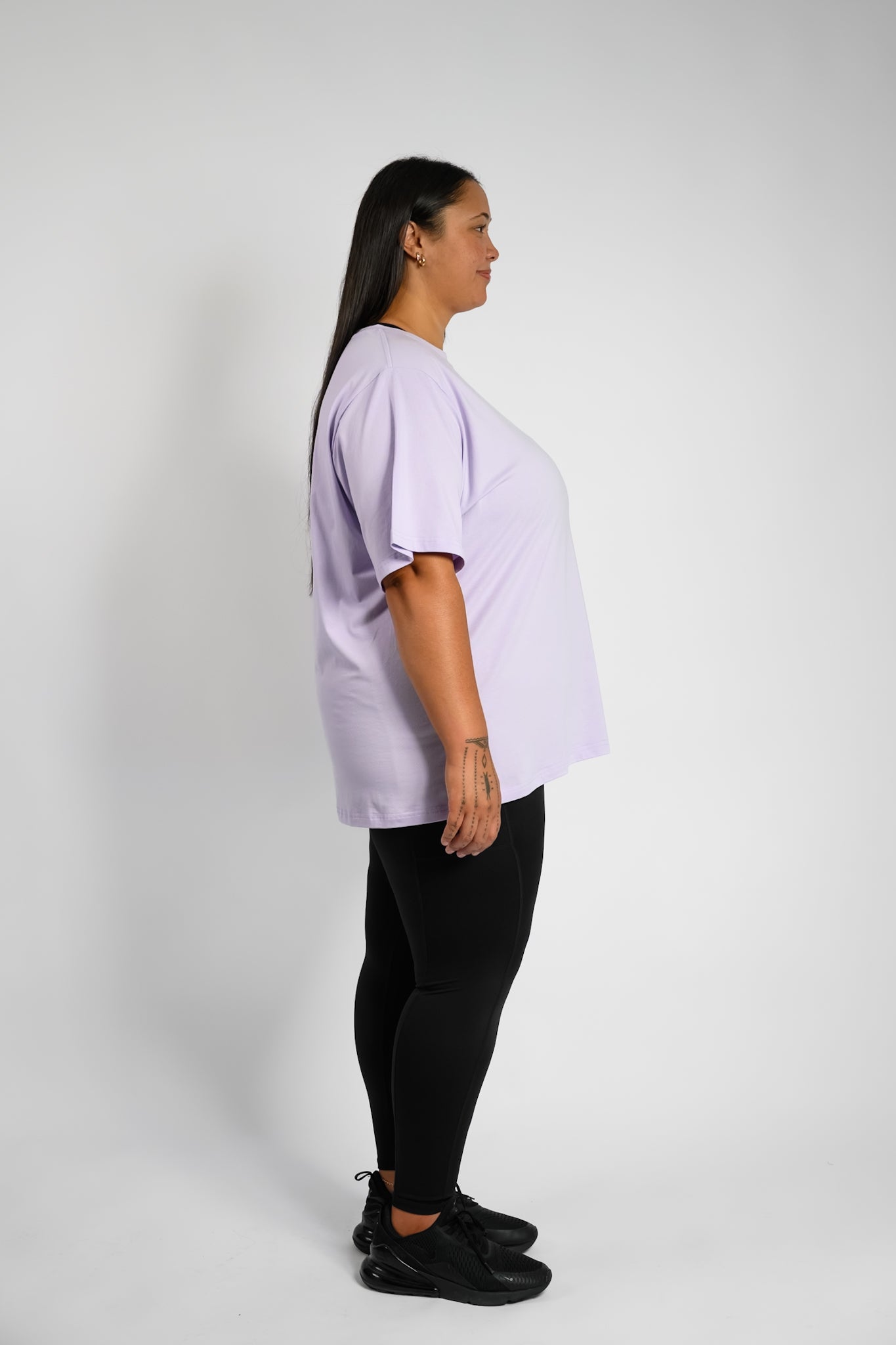 LuxeFit Oversize Tee - Lilac