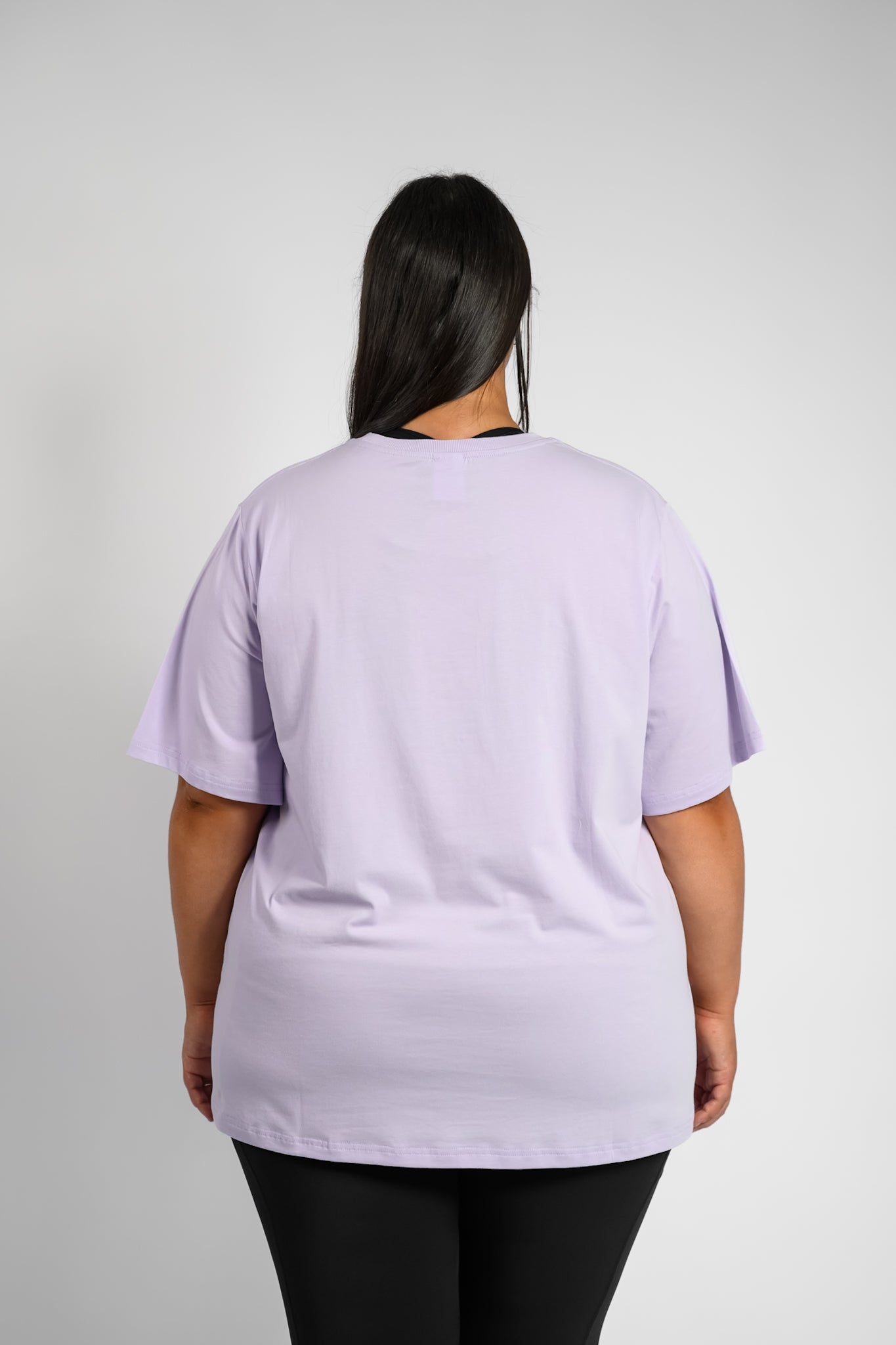 LuxeFit Oversize Tee - Lilac