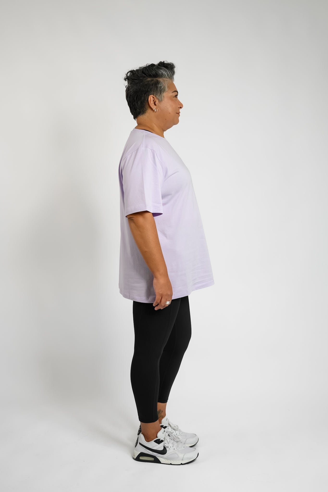 LuxeFit Oversize Tee - Lilac