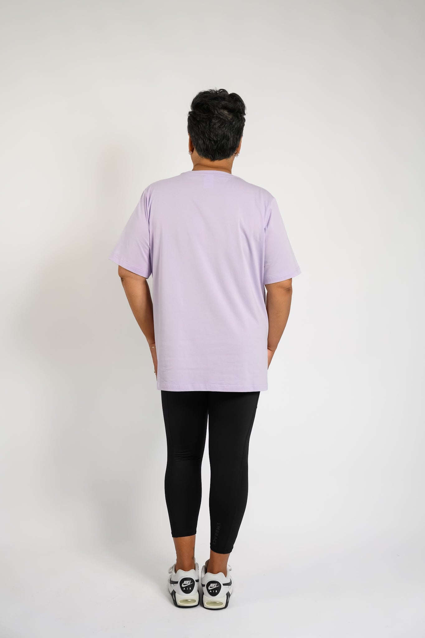 LuxeFit Oversize Tee - Lilac