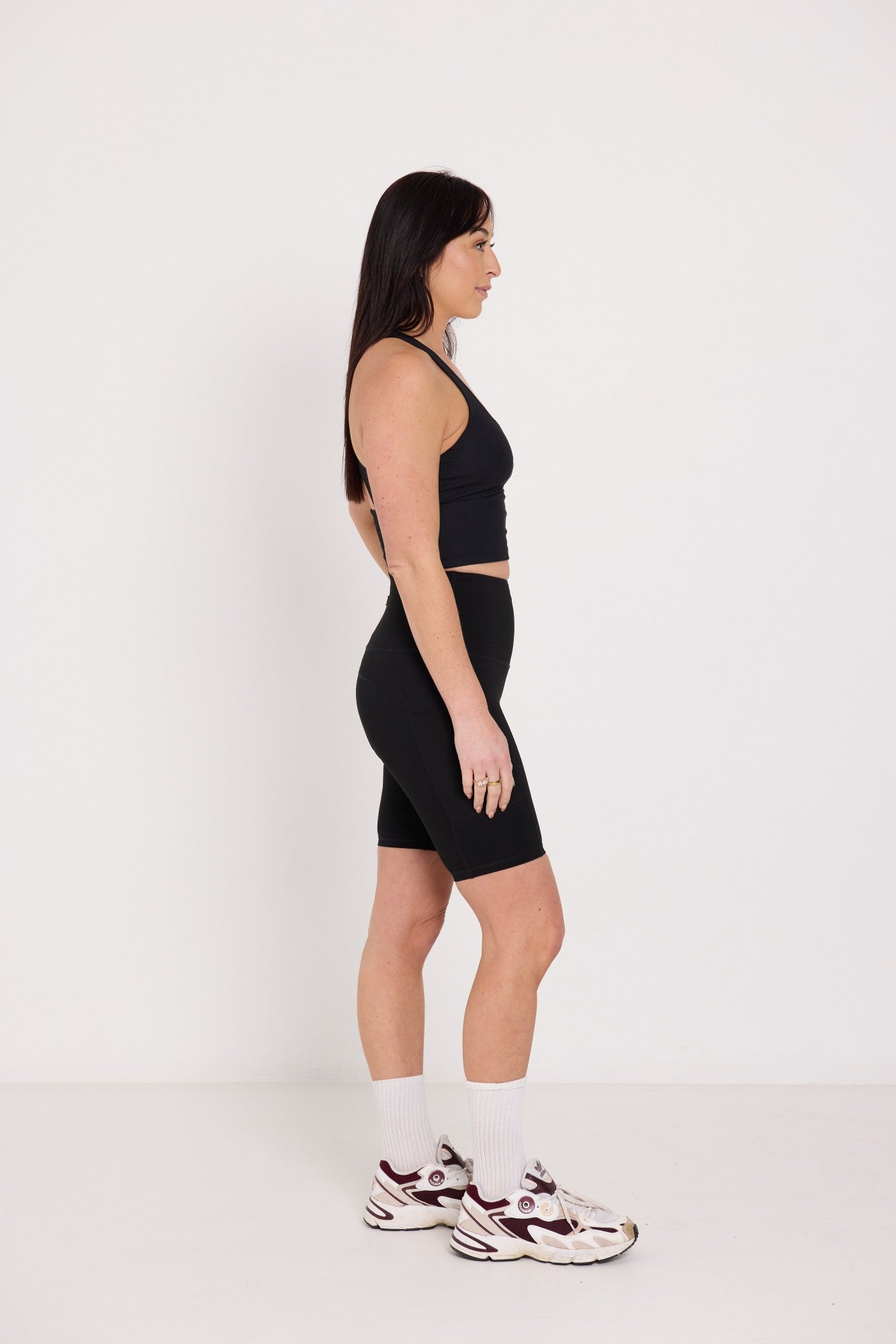 Ribbed Crop - Black