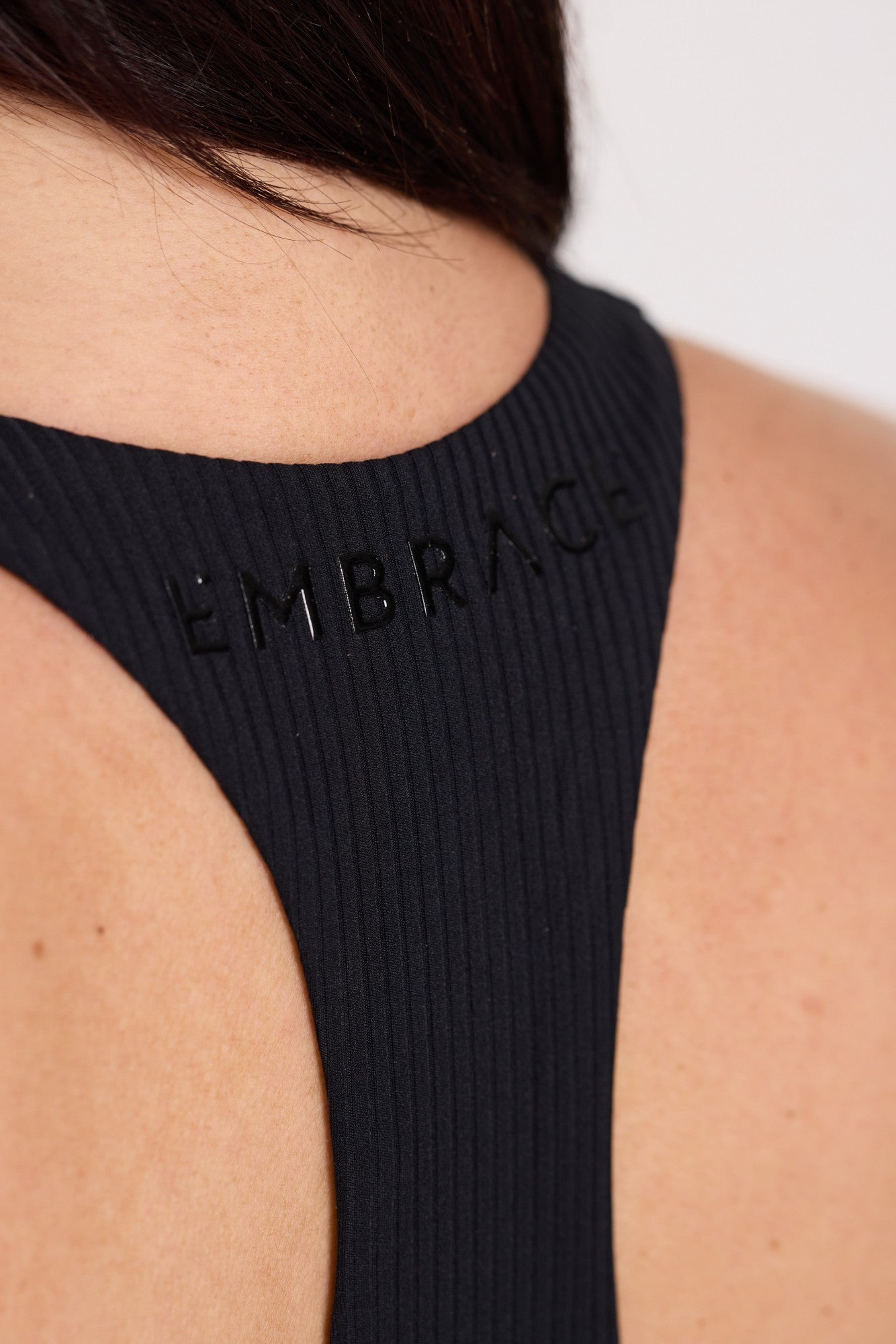 Ribbed Crop - Black