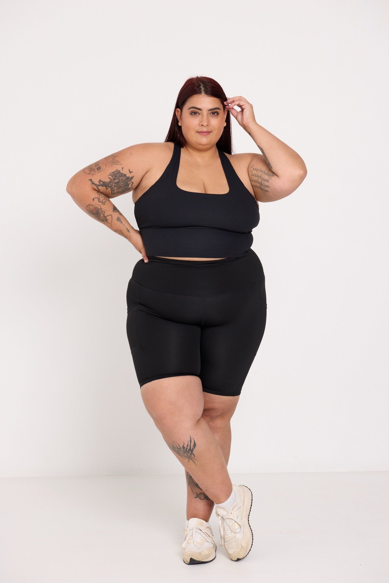 Ribbed Crop - Black