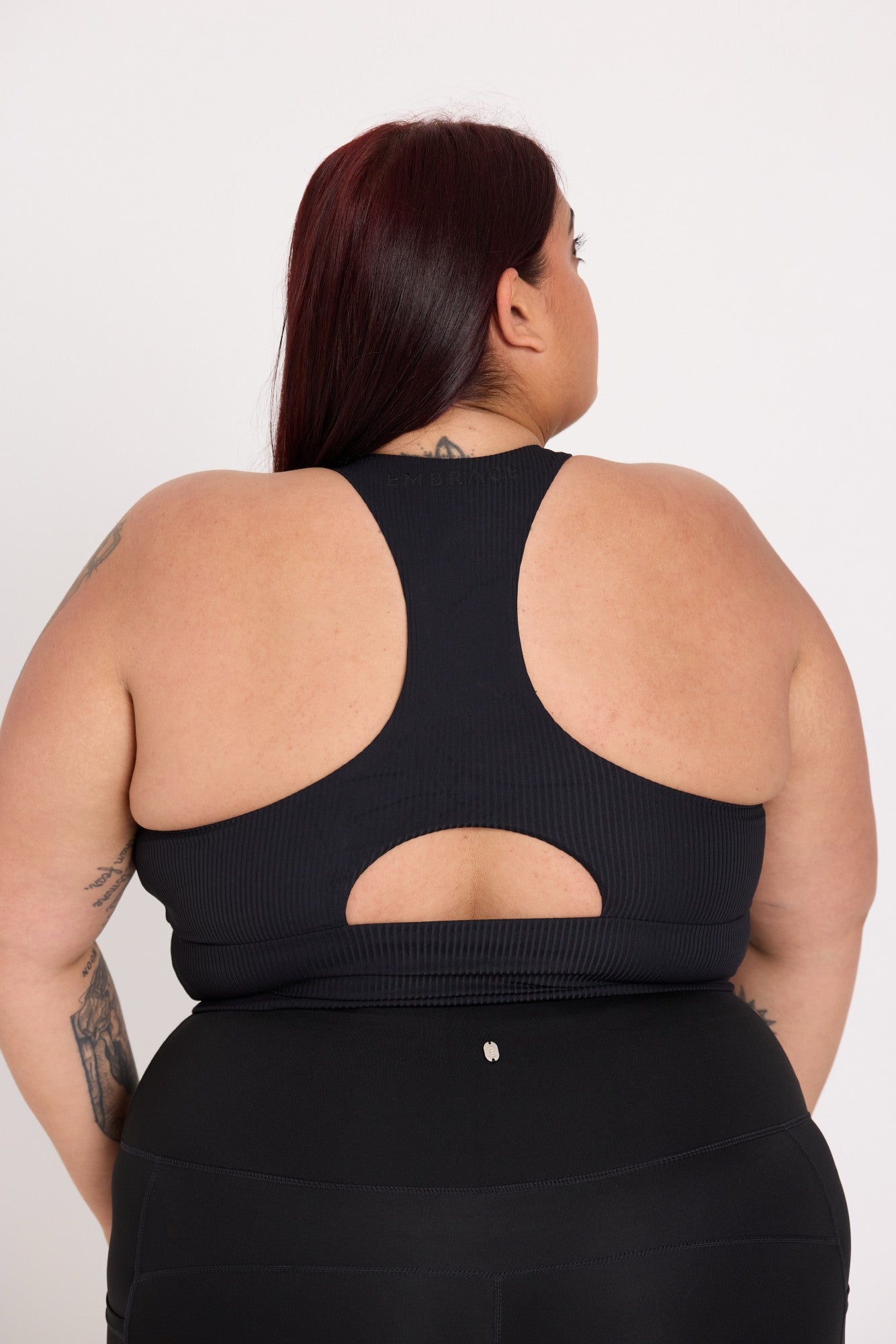 Ribbed Crop - Black
