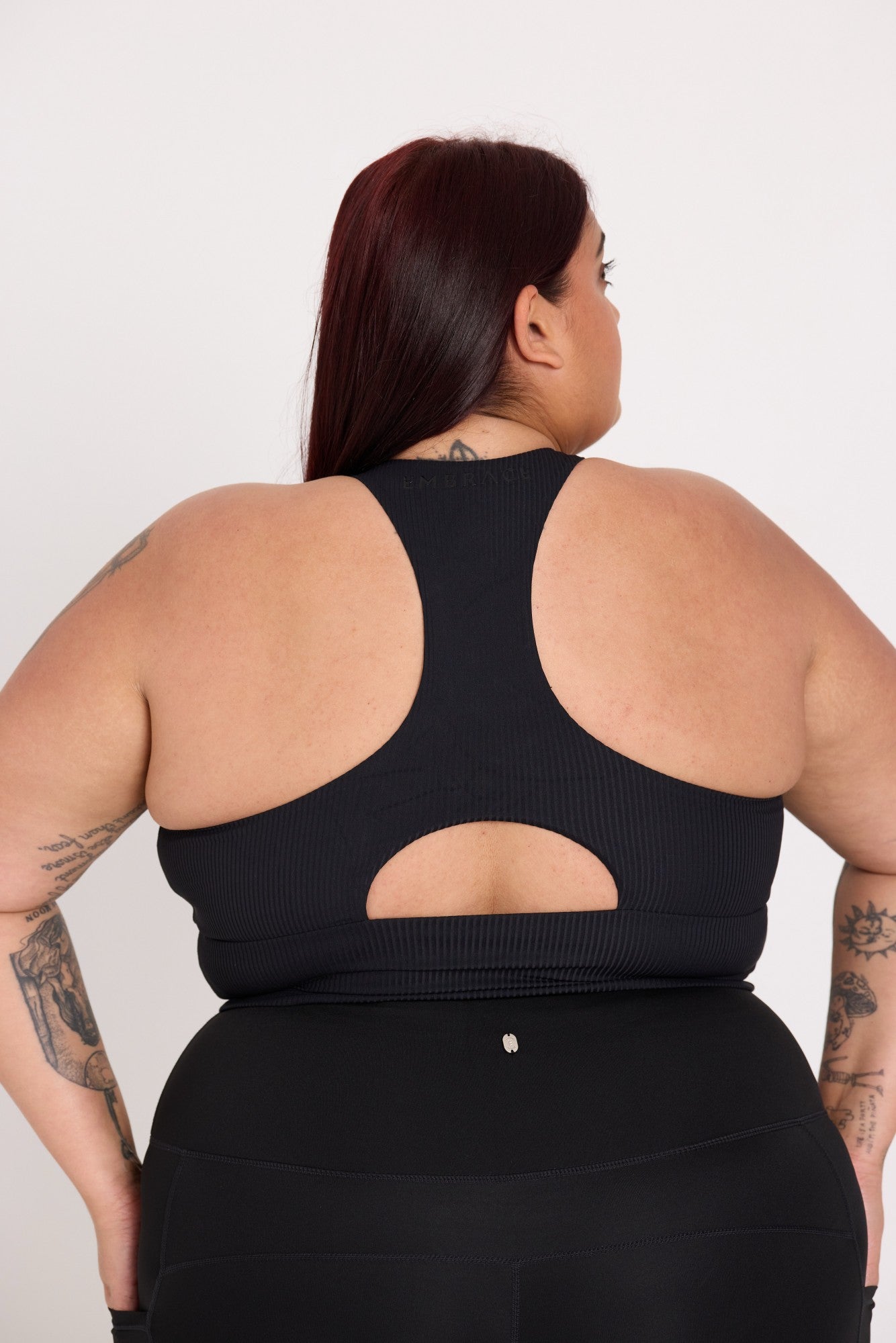 Ribbed Crop - Black