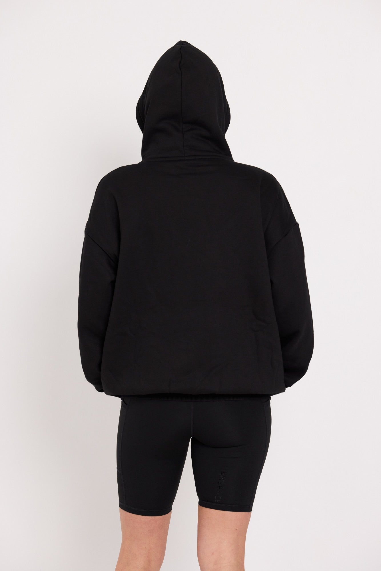 Oversized Full-Zip Hoodie - Black