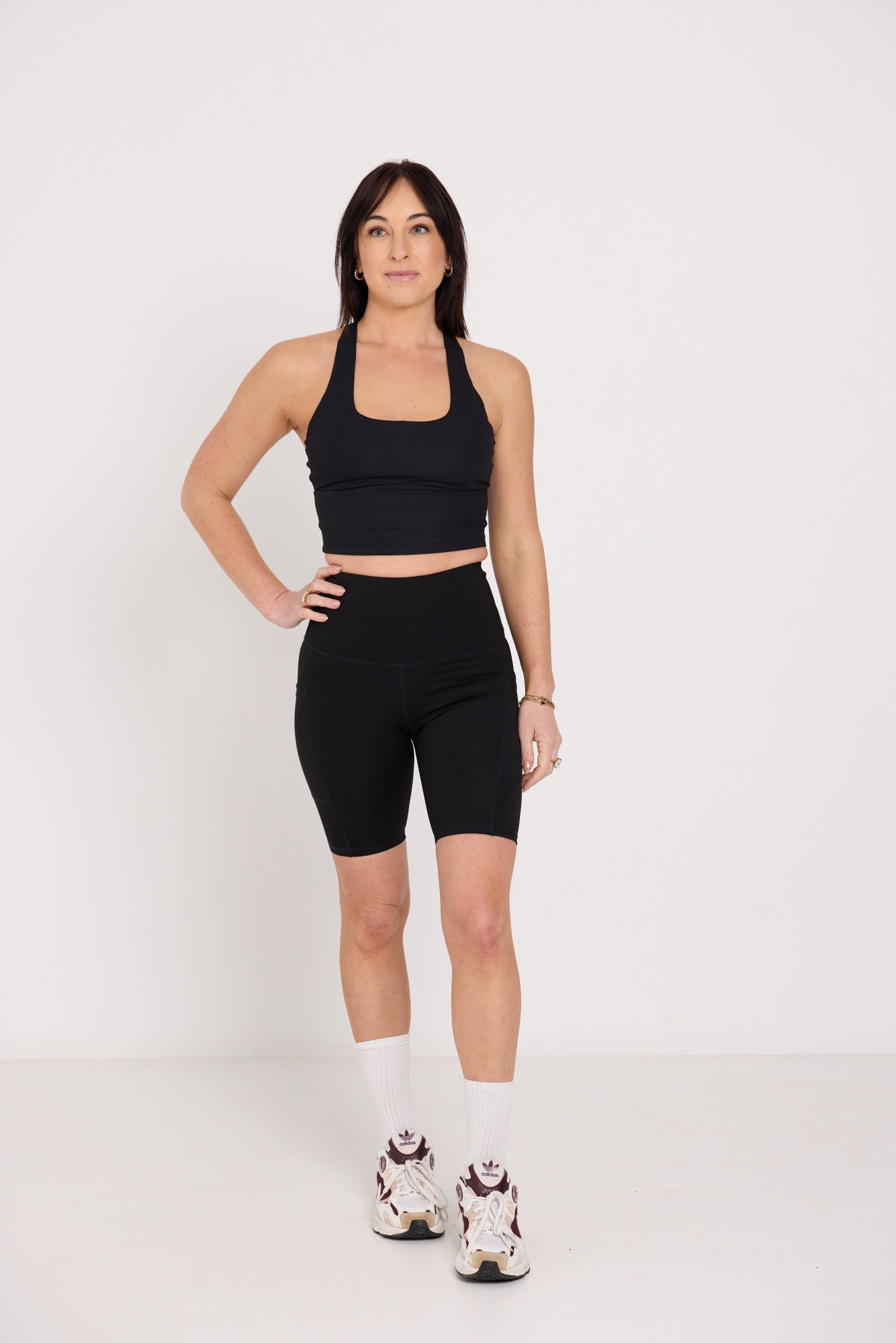 Ribbed Crop - Black