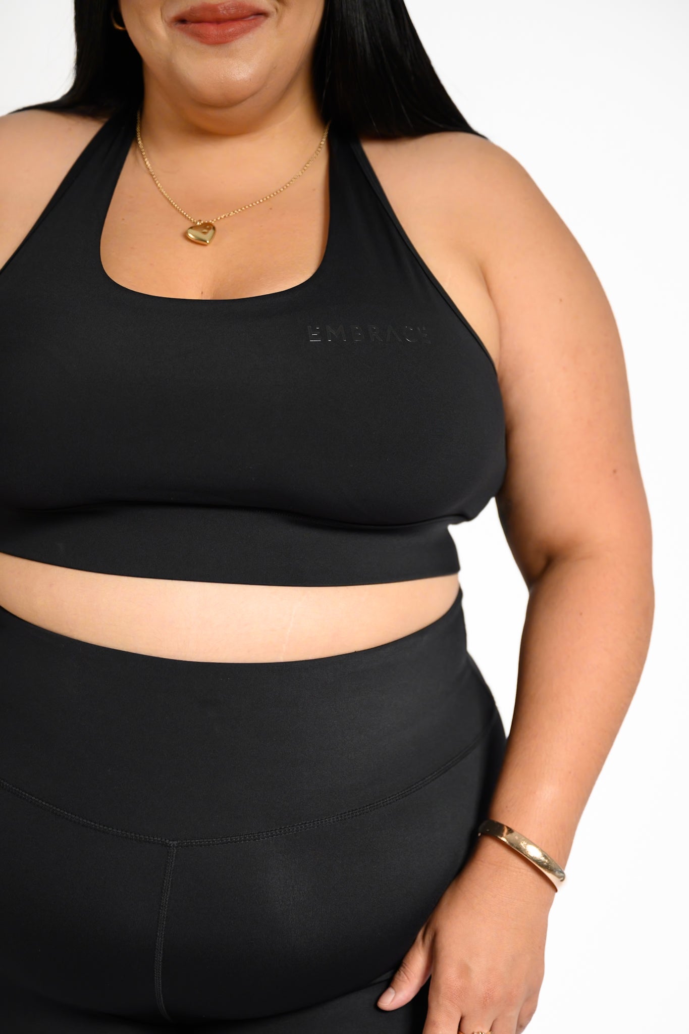 LuxeFit Crop - Black