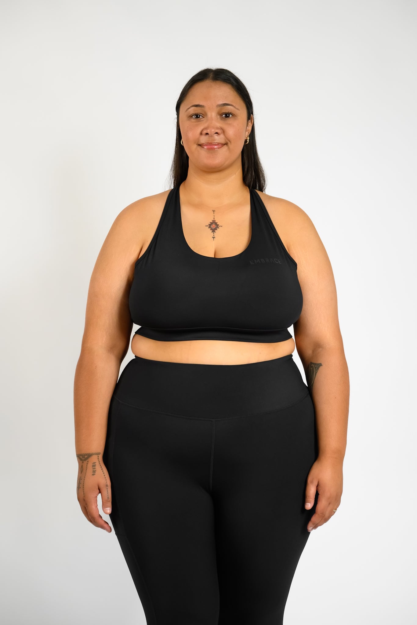 LuxeFit Crop - Black