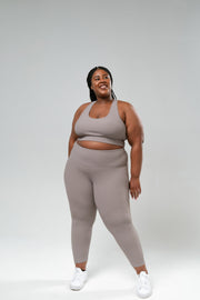 Ribbed Tight 7/8 - Platinum Grey