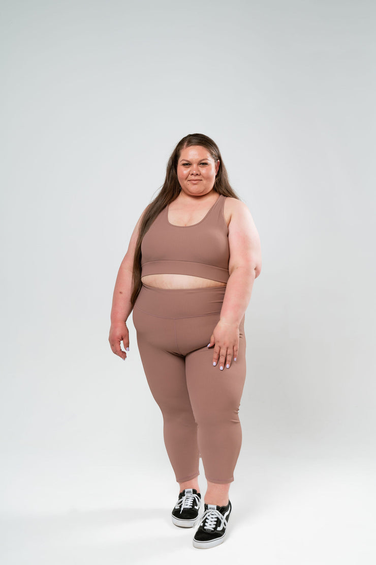 Ribbed Tight 7/8 - Mocha