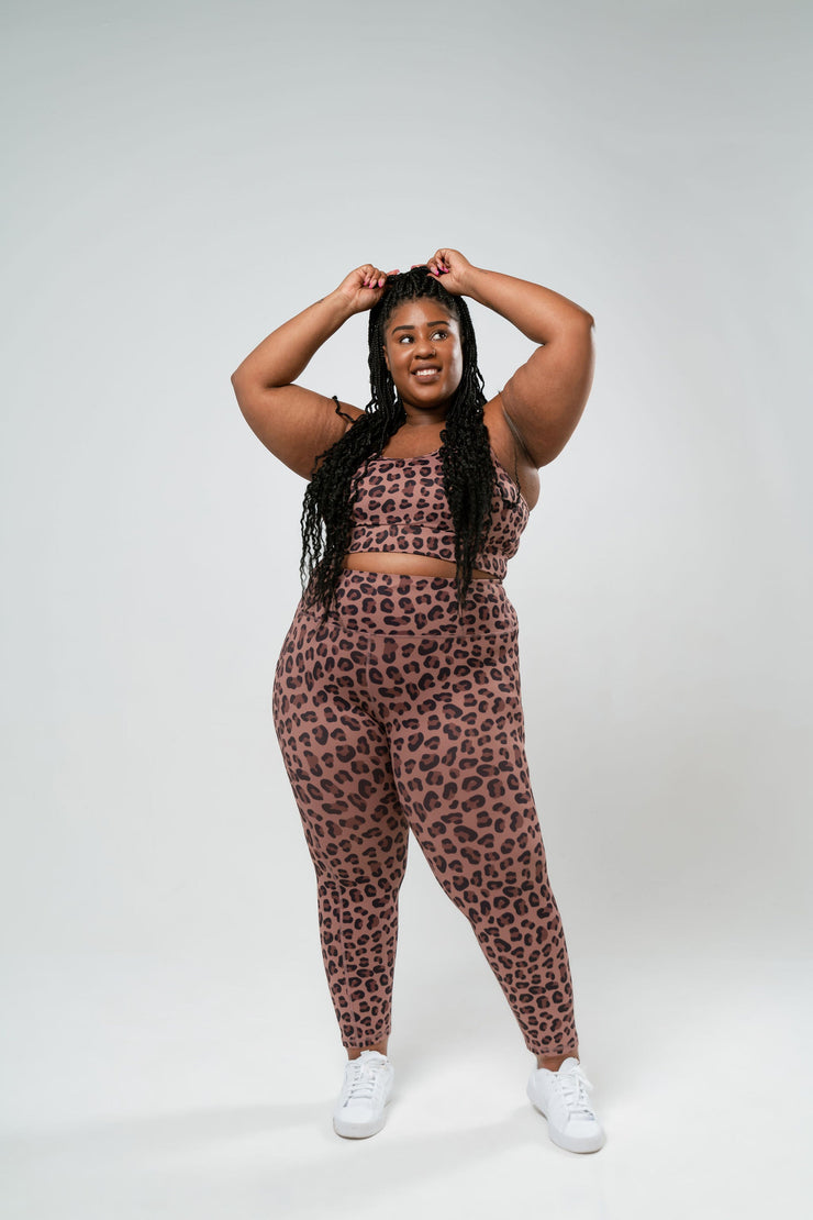 Cheetah Print Tight 7/8 - Mocha